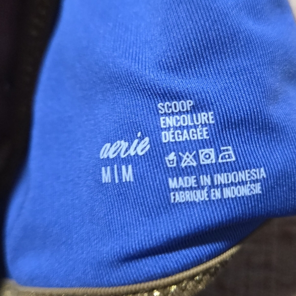 Aerie Blue and Gold Bikini Swimwear - Picture 2 of 3